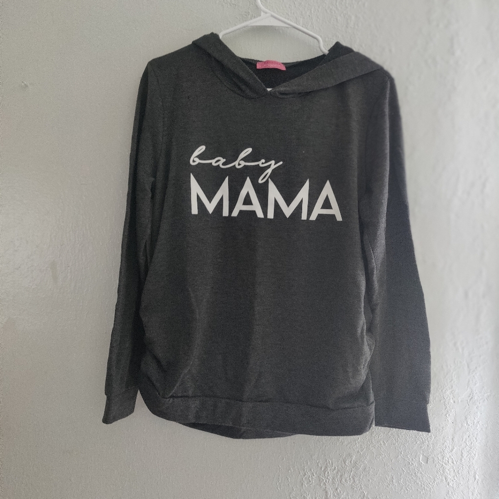 Baby Mama Hoodie Sweatshirt - Picture 1 of 5
